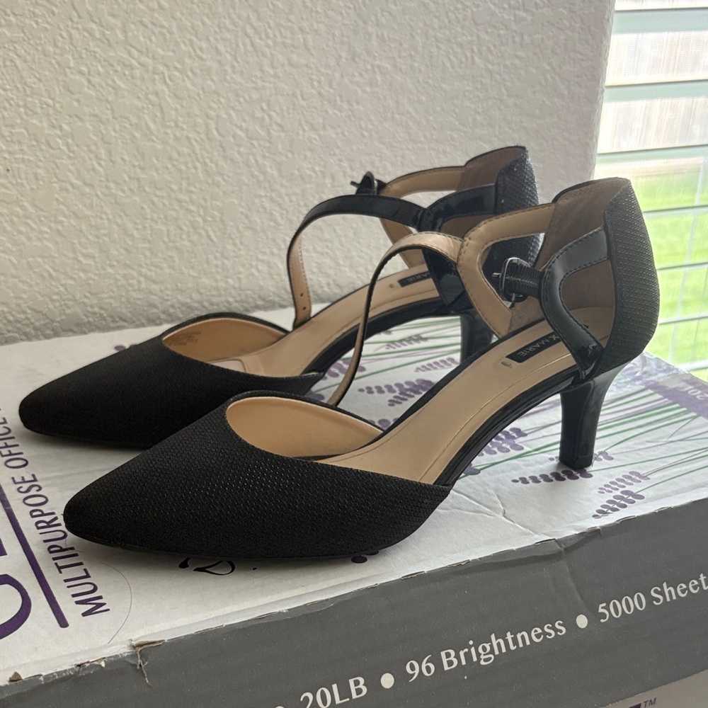 Alex Marie Black Kitten Heels